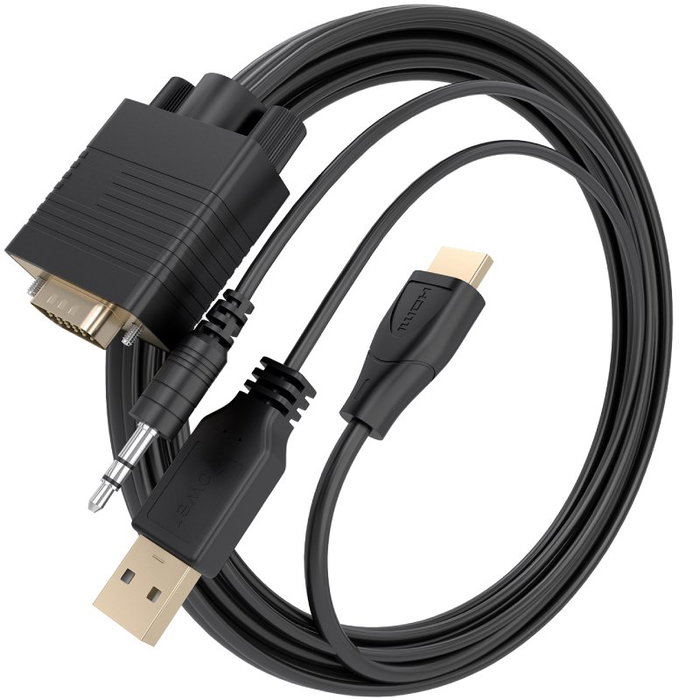 Aisens Cable Conversor SVGA a HDMI con Audio, 1.5m, Negro